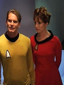 A mature prostitute is completely naked in a seductive pose