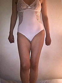 My beautiful hairy wife in bodysuit